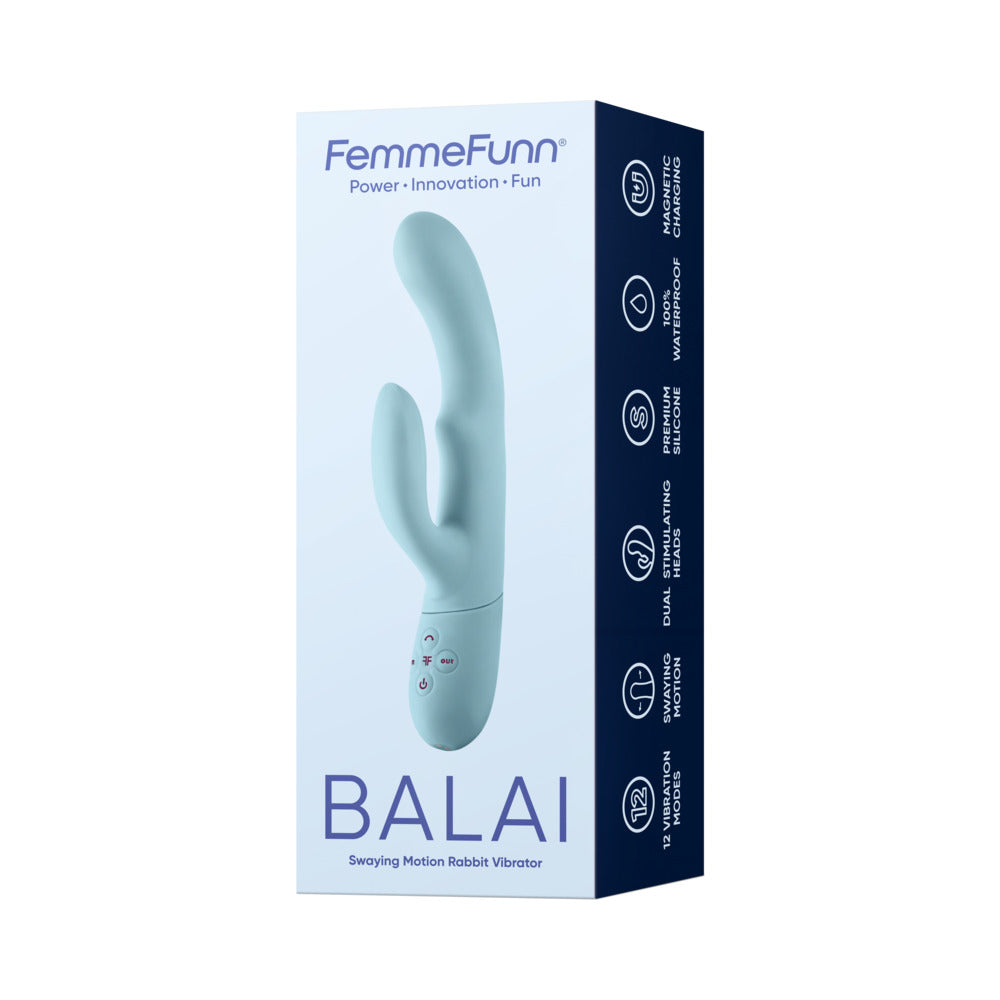 Femmefunn Balai Side To Side Swaying Rabbit - Light Blue