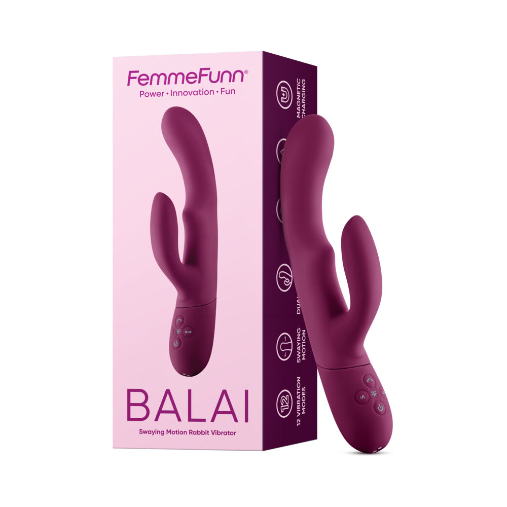 Femmefunn Balai Side To Side Swaying Rabbit - Fuchsia