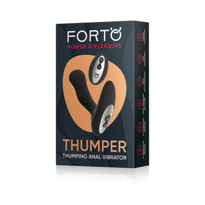 Forto Thumping Anal Vibrator Black