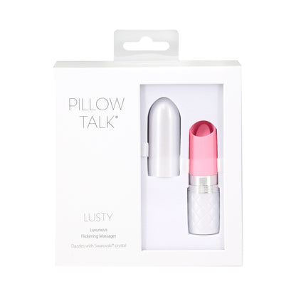 Pillow Talk Lusty Flickering Lipstick Massager Pink