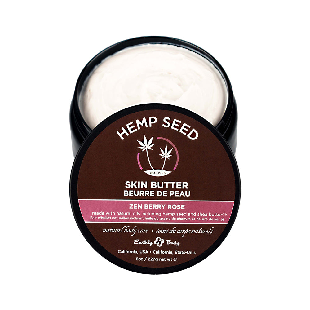 Earthly Body Hemp Seed Skin Butter-Zen Berry Rose 8Oz