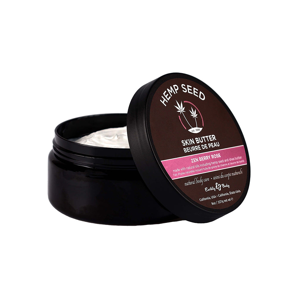 Earthly Body Hemp Seed Skin Butter-Zen Berry Rose 8Oz