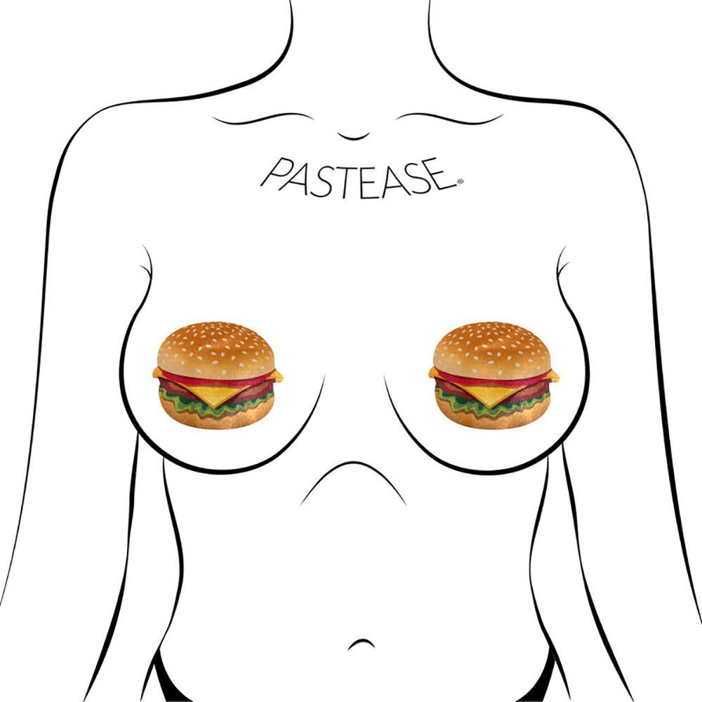 Pastease Burger: Delicious Cheeseburger Nipple Pasties