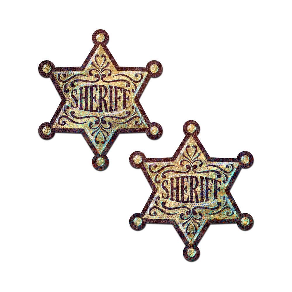 Pastease Sheriff Star: Glittering Golden Sheriff&