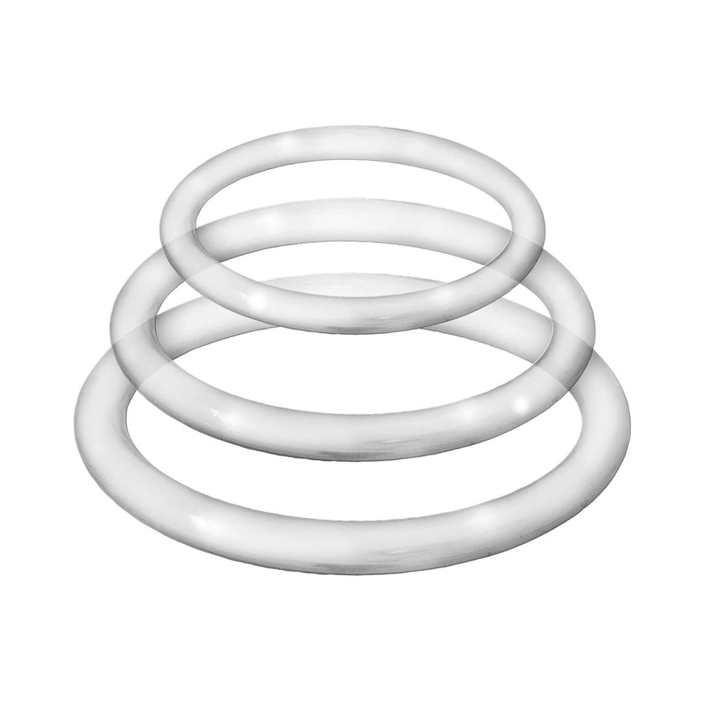 Enhancer Silicone Cockrings - Clear