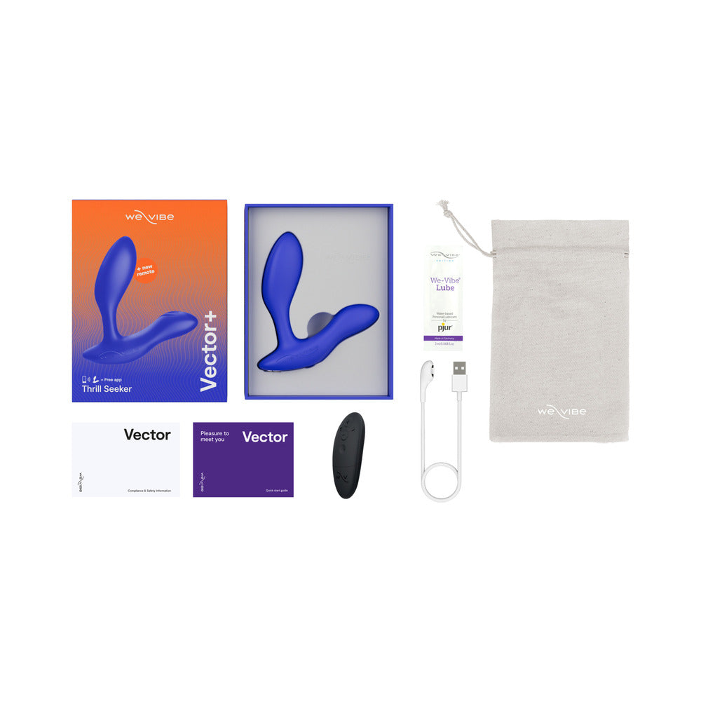 We-Vibe Vector+ Prostate Massager Royal Blue