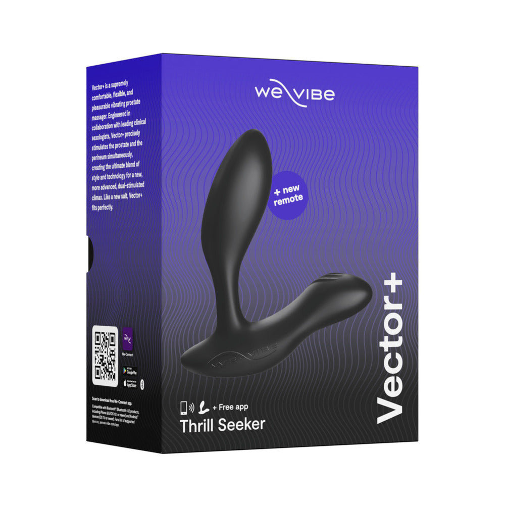 We-Vibe Vector+ Prostate Massager Charcoal Black