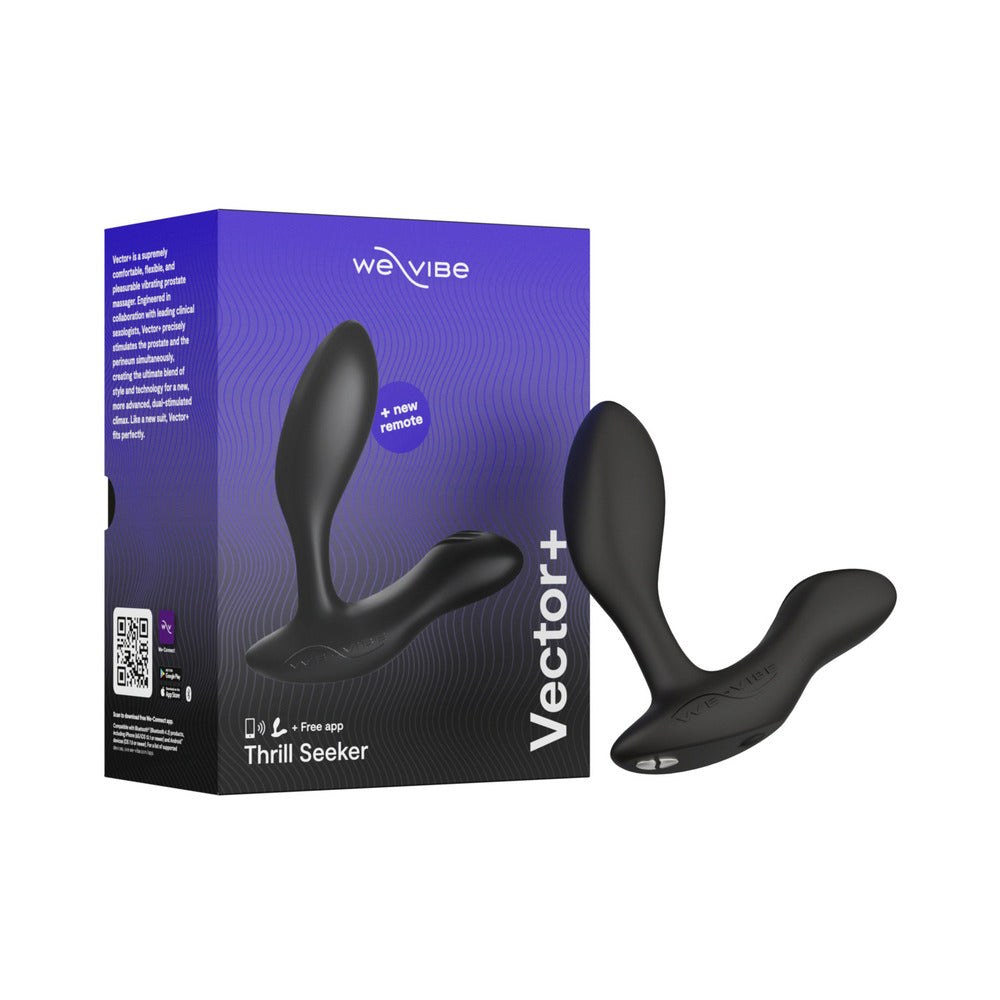 We-Vibe Vector+ Prostate Massager Charcoal Black