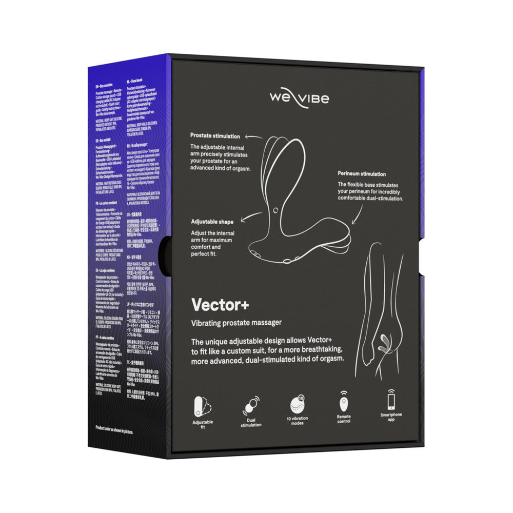 We-Vibe Vector+ Prostate Massager Charcoal Black