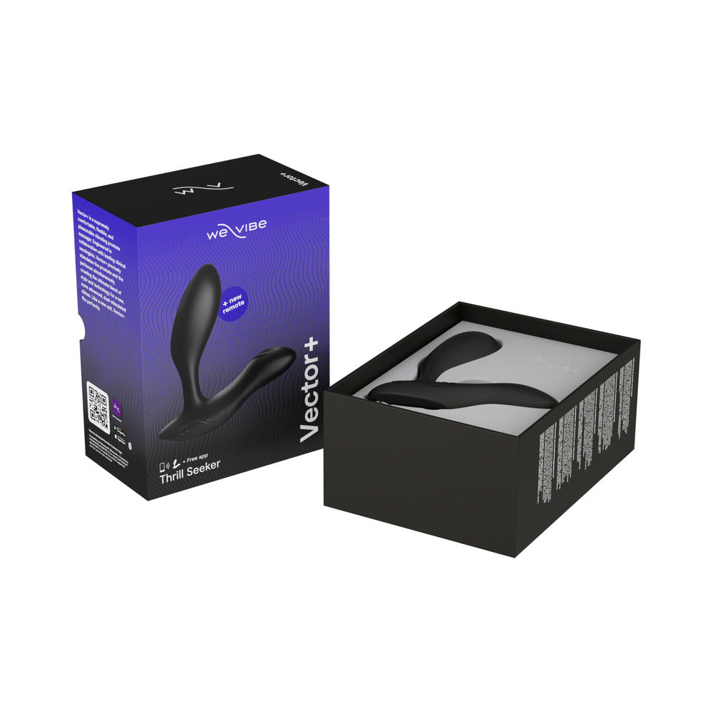 We-Vibe Vector+ Prostate Massager Charcoal Black