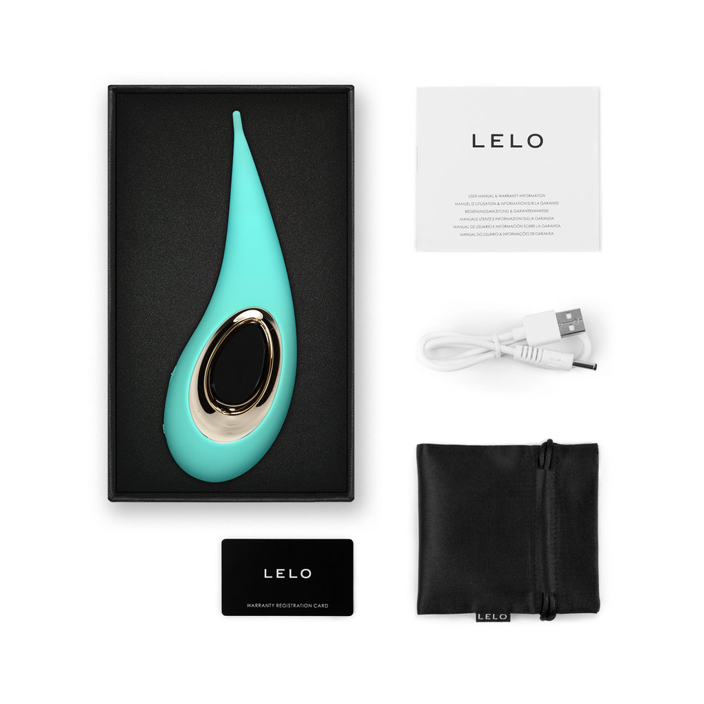 Lelo Dot Elliptical Clitoral Stimulator Aqua