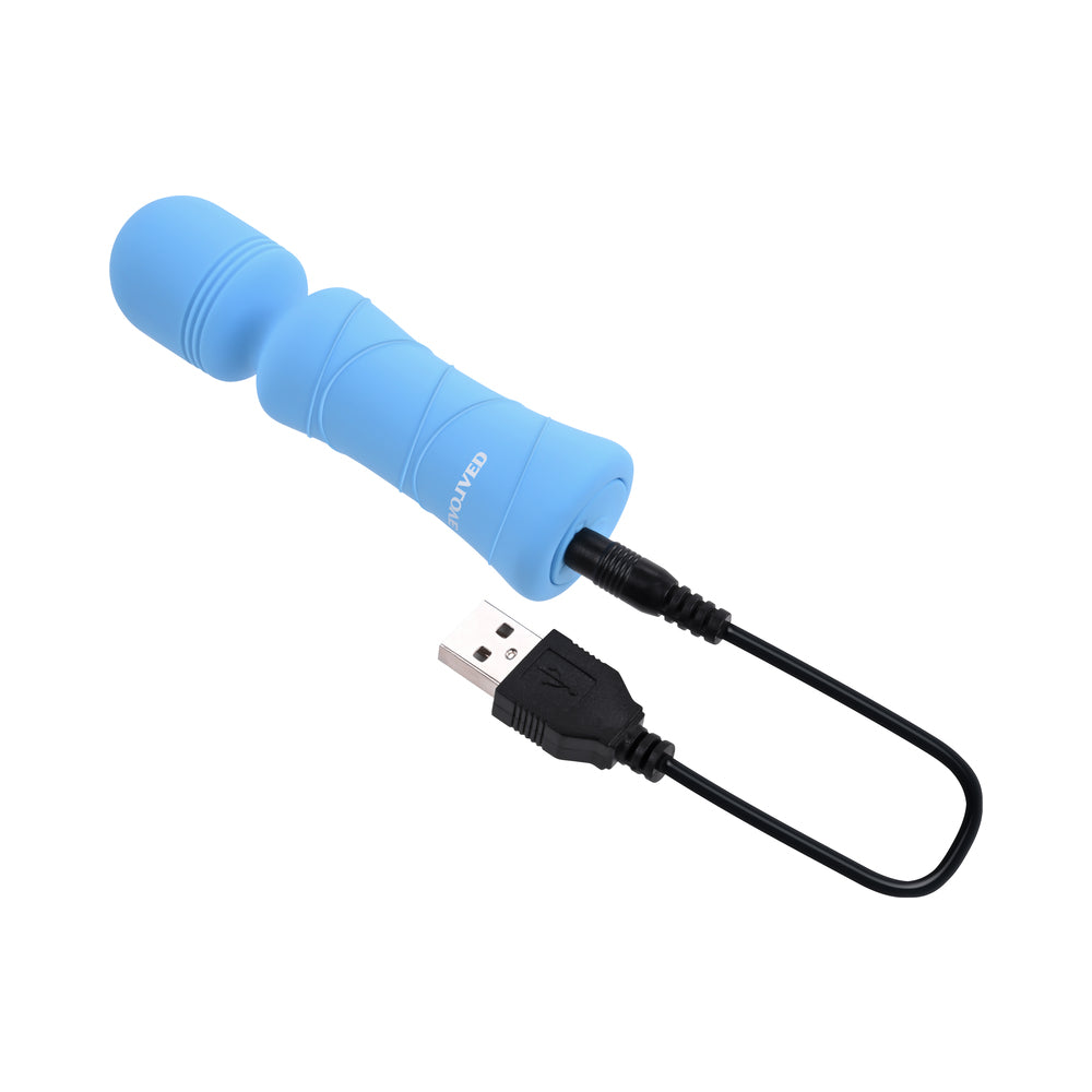 Evolved Out Of The Blue Vibrating Mini Wand - Blue