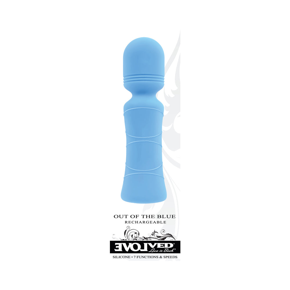 Evolved Out Of The Blue Vibrating Mini Wand - Blue