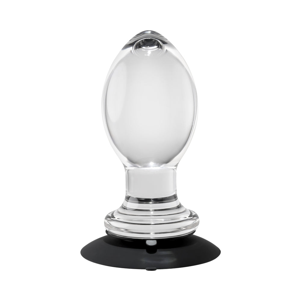 Gender X Crystal Ball Suction Cup Anal Plug Clear