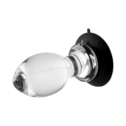 Gender X Crystal Ball Suction Cup Anal Plug Clear