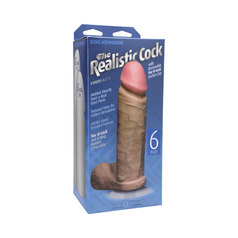 The Realistic Dildo 6 Inch - Beige