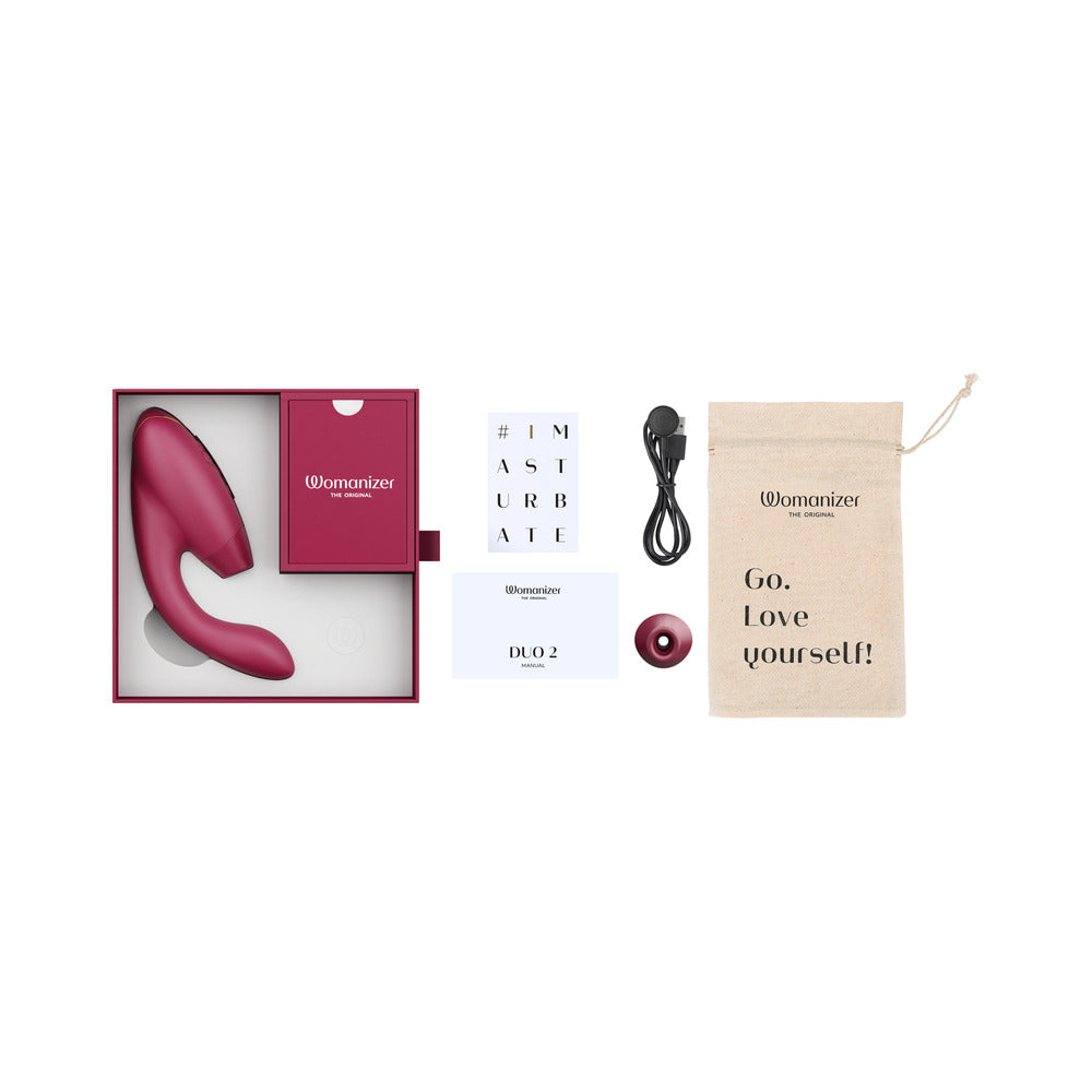 Womanizer Duo 2 Dual Stimulation Vibrator Bordeaux