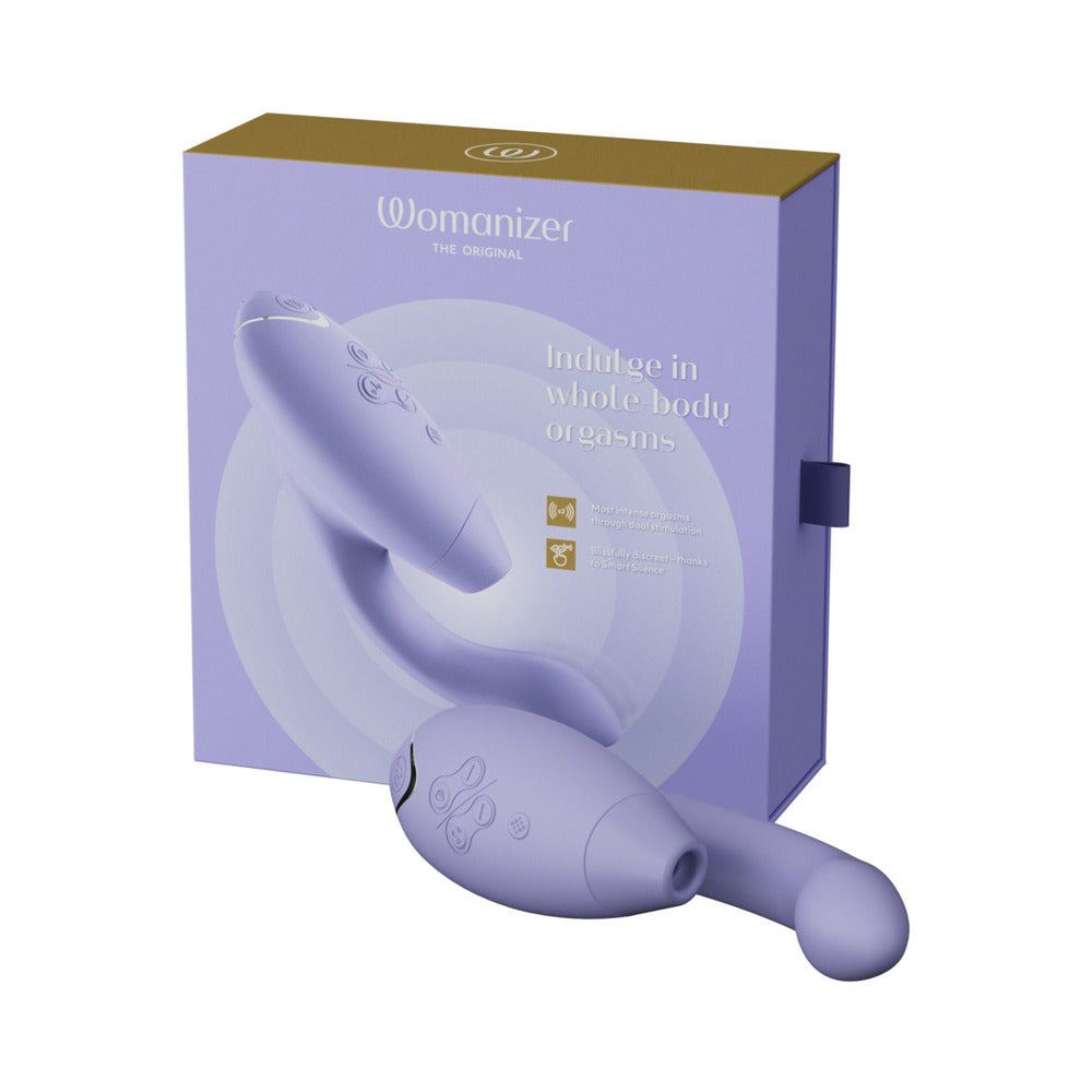 Womanizer Duo 2 Rechargeable Dual Stimulation Pleasure Air And G-Spot Vibrator Lilac