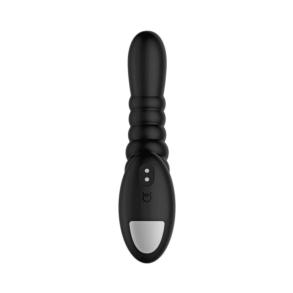 Forto Ribbed Pro Vibrating Massager Black