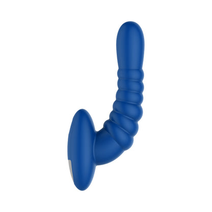 Forto Ribbed Pro Vibrating Massager Blue