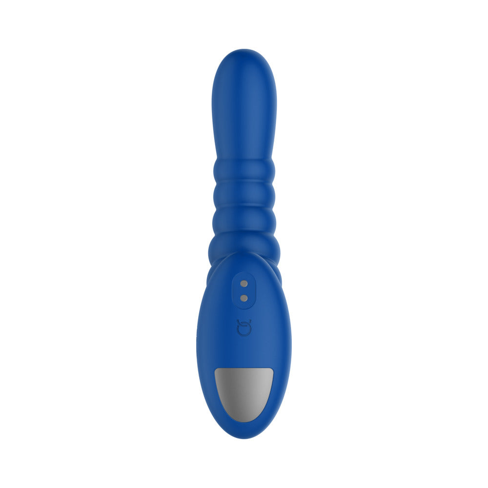 Forto Ribbed Pro Vibrating Massager Blue