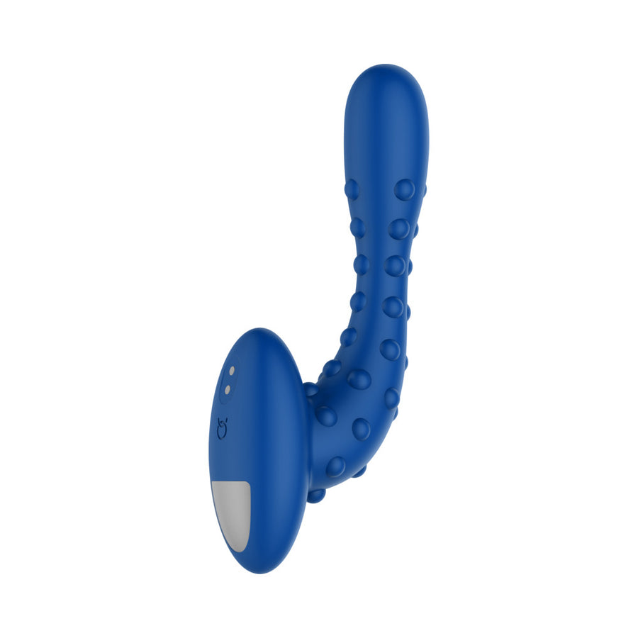 Forto Studded Pro Vibrating Massager Blue