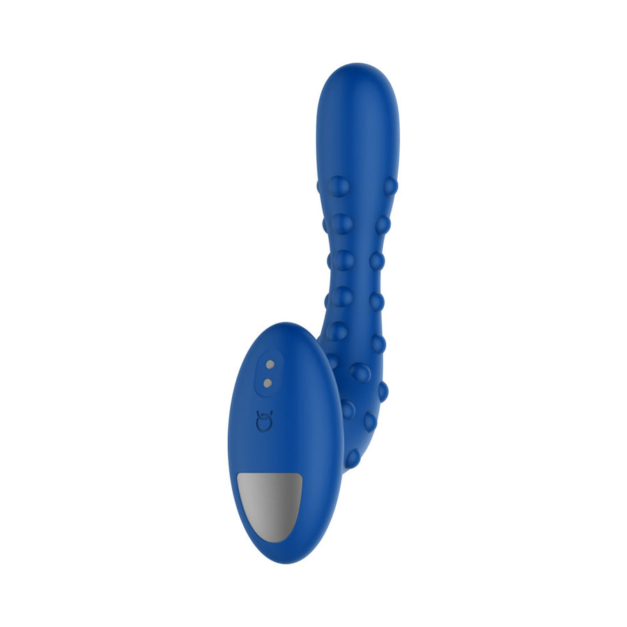 Forto Studded Pro Vibrating Massager Blue