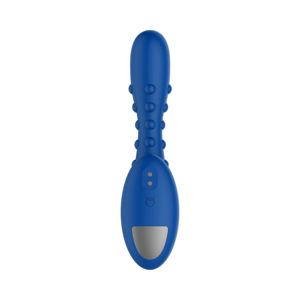 Forto Studded Pro Vibrating Massager Blue