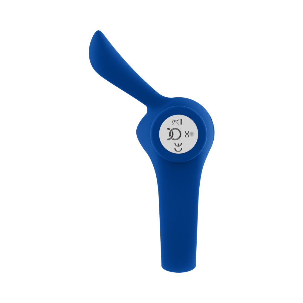 Forto Bunny Vibrating Cockring Blue