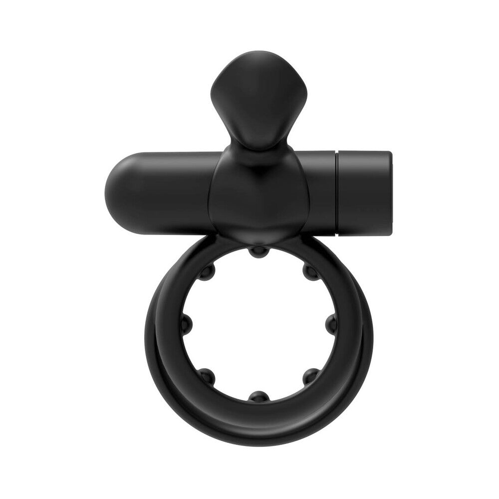 Forto Pointer Vibrating Cockring Black