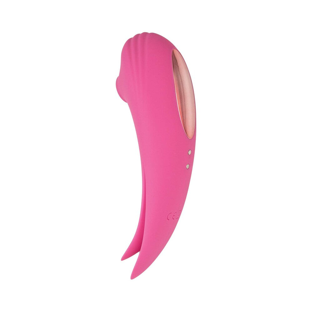 Nasstoys Mystique Suction Vibe Rechargeable Dual Ended Silicone Vibrator Pink