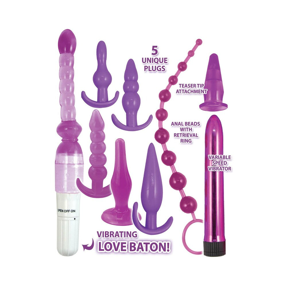 Purple Elite Collection Supreme Anal Play Kit Purple