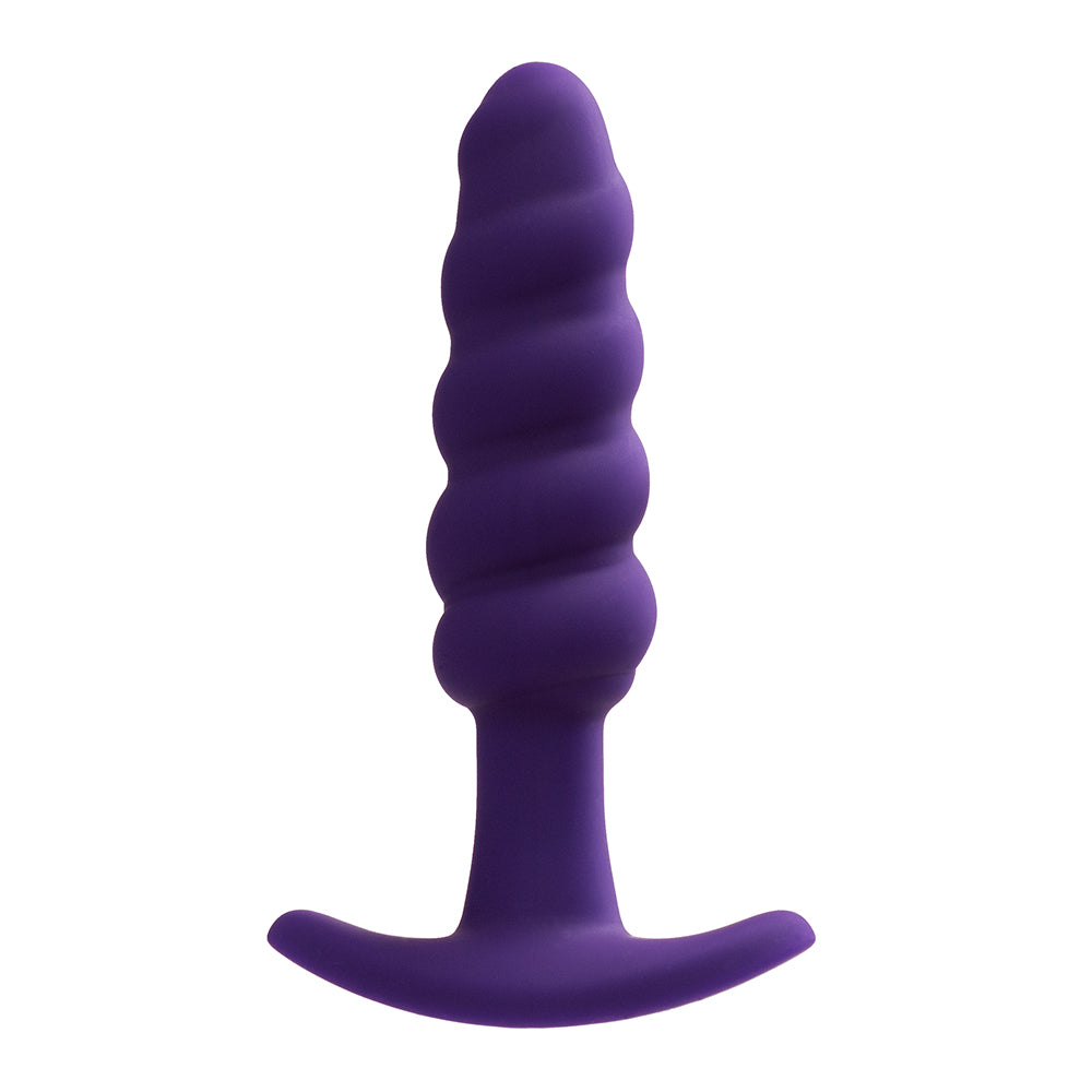 Vedo Twist Rechargeable Silicone Vibrating Anal Plug Purple