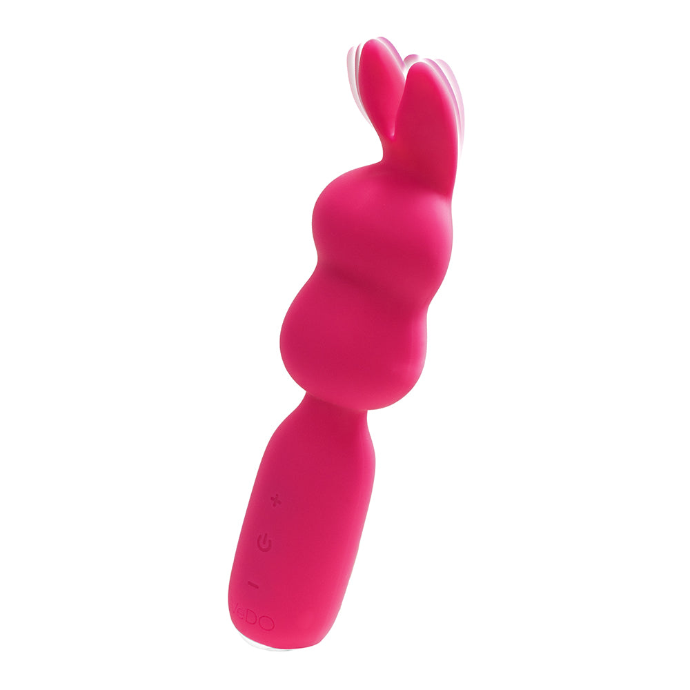 Vedo Hopper Bunny Rechargeable Silicone Mini Wand Vibrator Pink