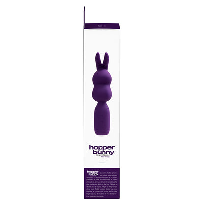 Vedo Hopper Bunny Rechargeable Silicone Mini Wand Vibrator Purple