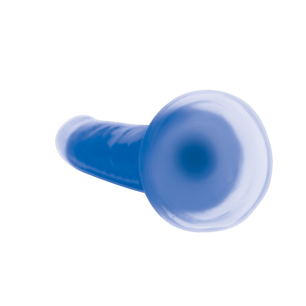 Lollicock Glow-In-The-Dark 7 In. Silicone Dildo Blue