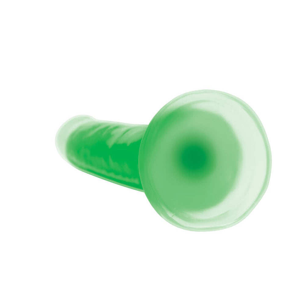 Lollicock Glow-In-The-Dark 7 In. Silicone Dildo Green