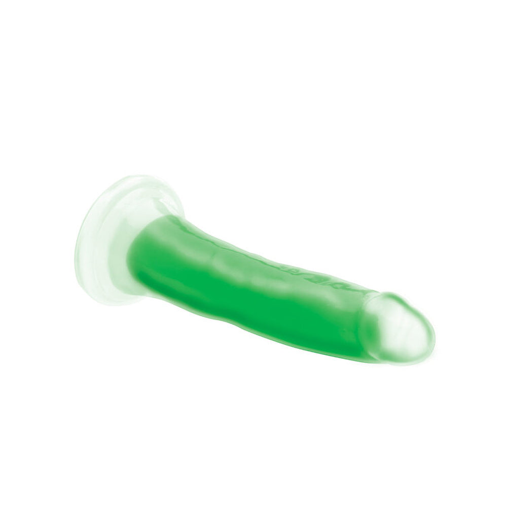 Lollicock Glow-In-The-Dark 7 In. Silicone Dildo Green