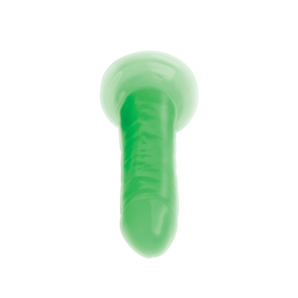 Lollicock Glow-In-The-Dark 7 In. Silicone Dildo Green