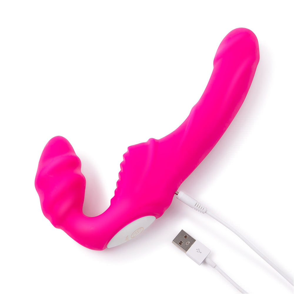 Together Strapless Remote Control Vibrator Pink