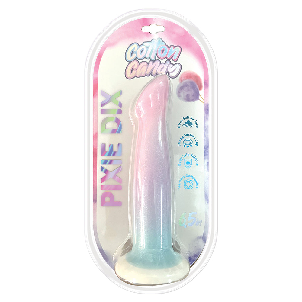 Cotton Candy Pixie Dix 6.5 In. Silicone/Tpe Dildo