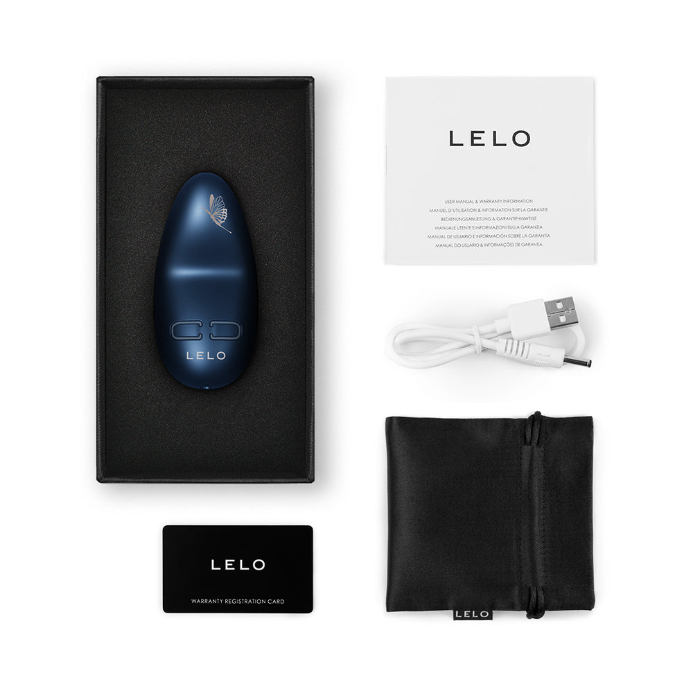 Lelo Nea 3 Mini Silicone Vibrator Alien Blue