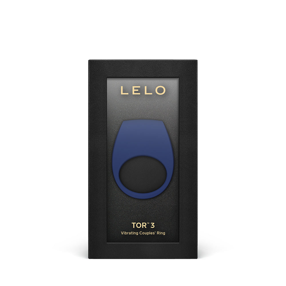 Lelo Tor 3 Vibrating Cockring Base Blue