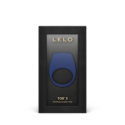 Lelo Tor 3 Vibrating Cockring Base Blue