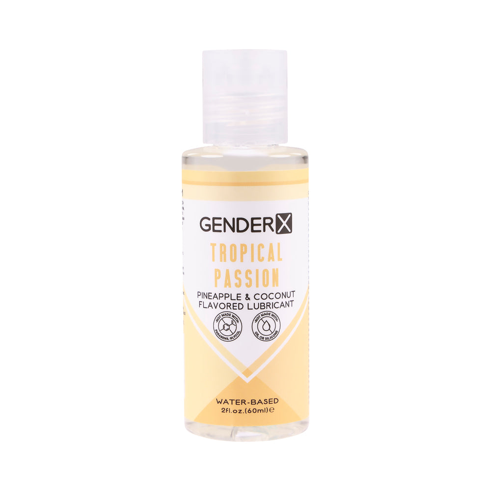 Gender X Tropical Passion Pineapple &amp; Coconut Flavored Water-Based Lubricant 2 Oz.