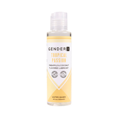 Gender X Tropical Passion Pineapple &amp; Coconut Flavored Water-Based Lubricant 4 Oz.