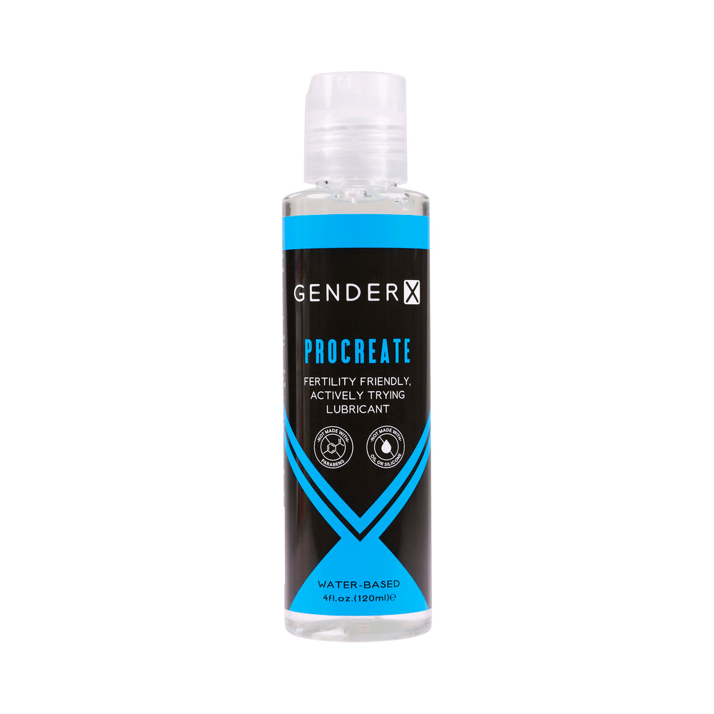 Gender X Procreate Fertility Friendly Water-Based Personal Lubricant 4 Oz.