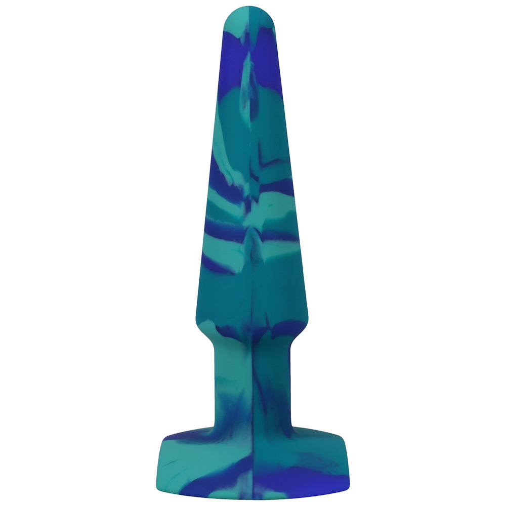 A-Play Groovy 5 In. Silicone Anal Plug Ocean