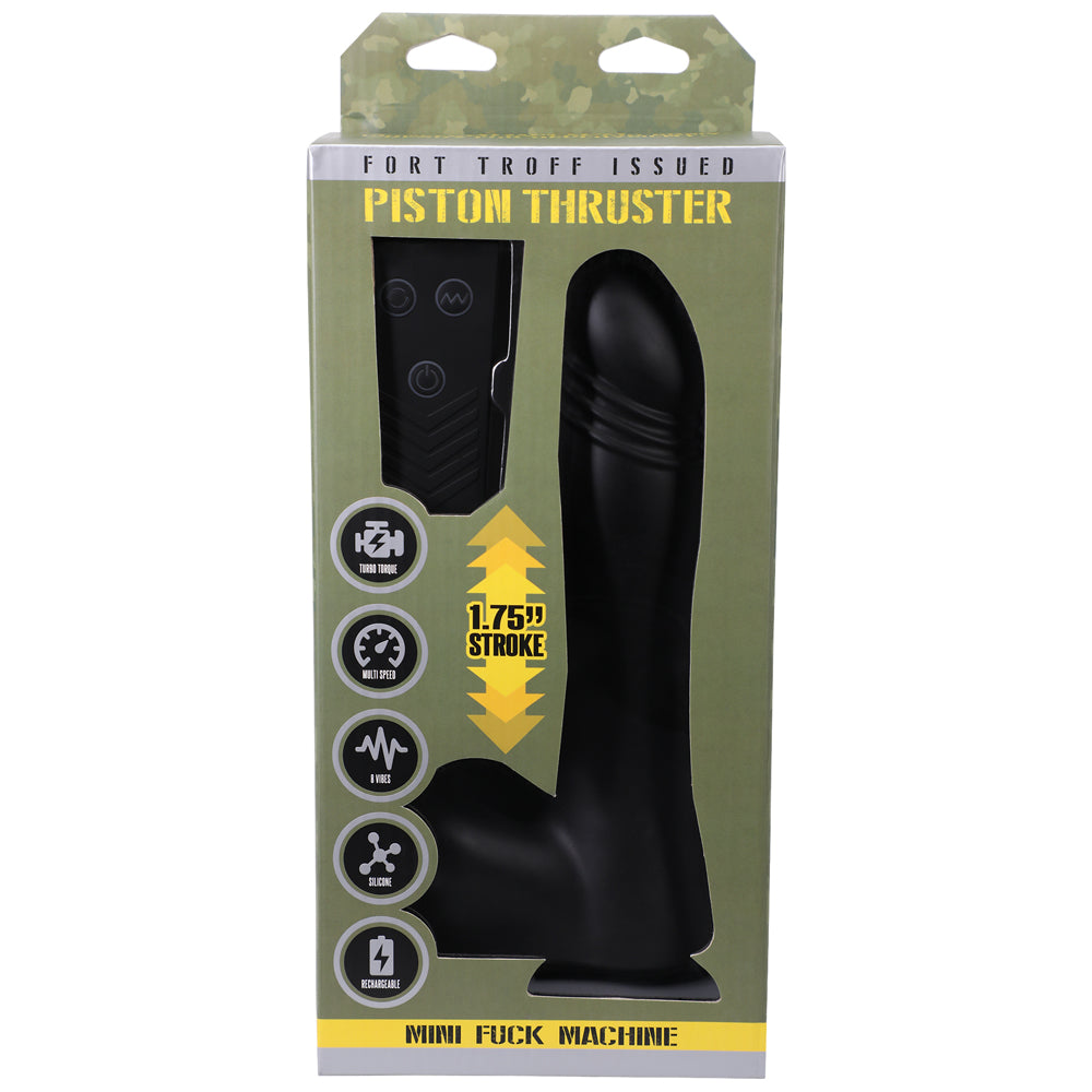 Fort Troff Piston Thruster Mini Fuck Machine Rechargeable Remote-Controlled Silicone 8.5 In. Thrusti