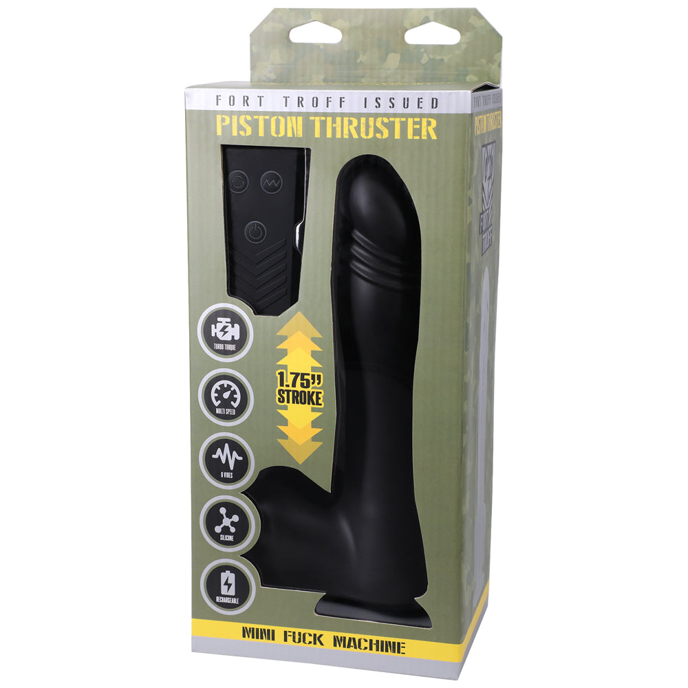 Fort Troff Piston Thruster Mini Fuck Machine Rechargeable Remote-Controlled Silicone 8.5 In. Thrusti